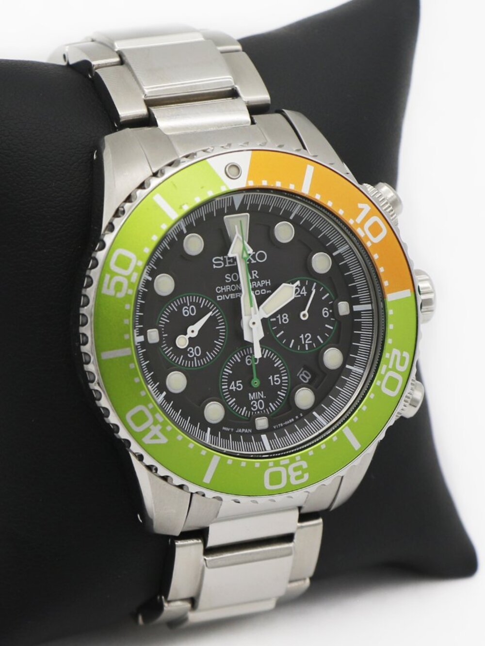 SEIKO SOLAR Chronograph Diver's 200M Watch